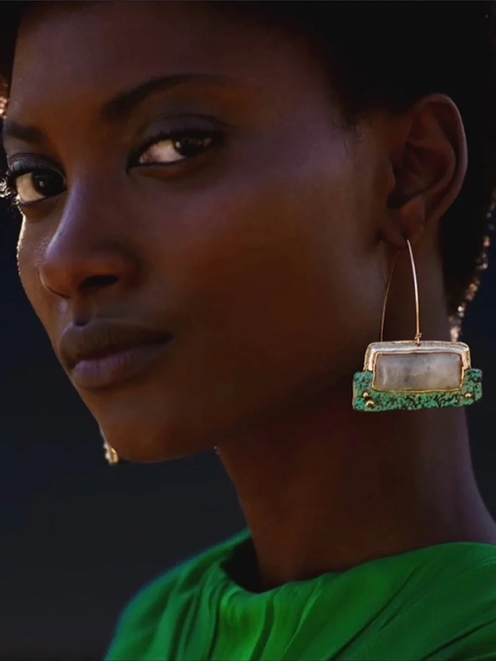 🍒3/$30 New Zara Wire & Stone Drop Earrings